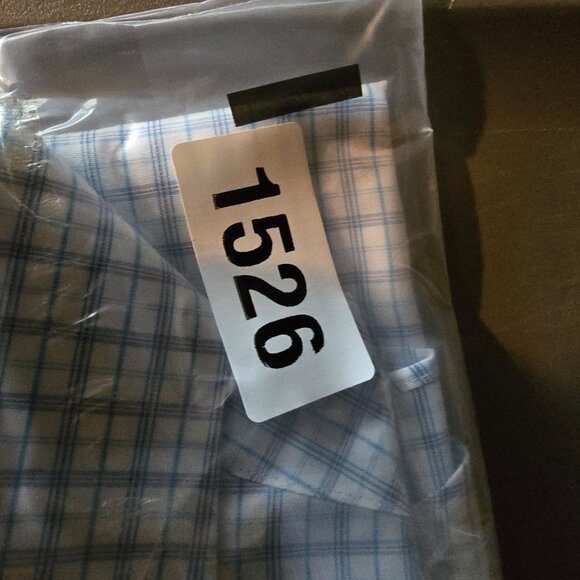 Brooks Brothers Shirt Mens 15.5 2/3 Blue Button Up Dress Regent Non Iron Check - Picture 7 of 7